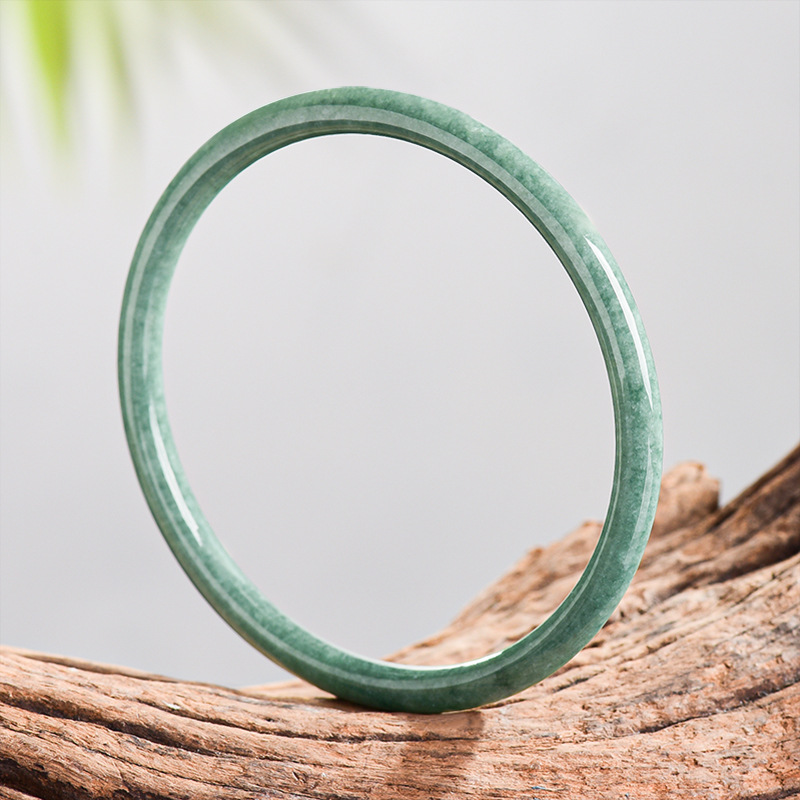 Vintage Fashion Accessories - Natural Burmese Jadeite Bracelet Bangle Real