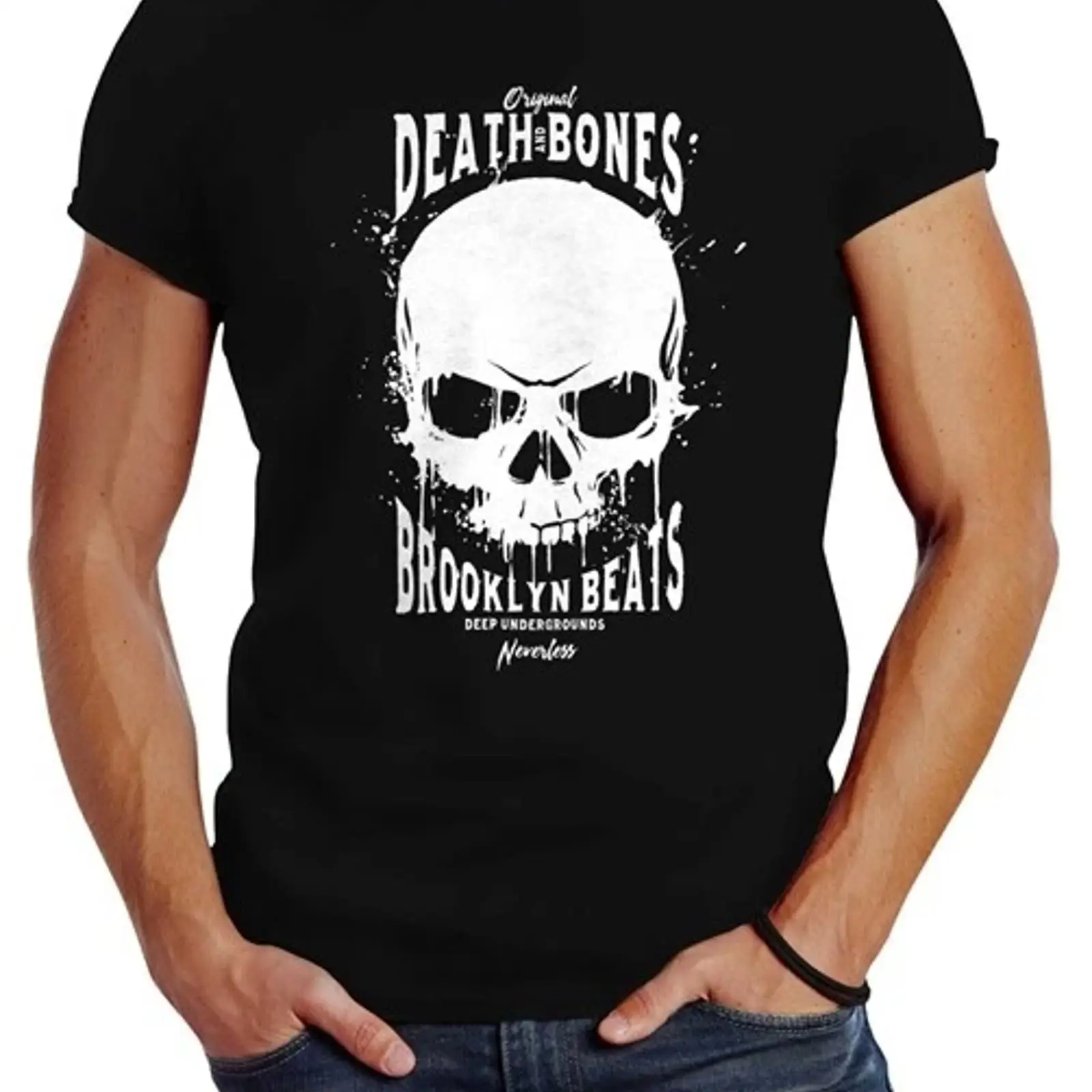 Vintage Fashion Herren - Herren T Shirt Skull Death and