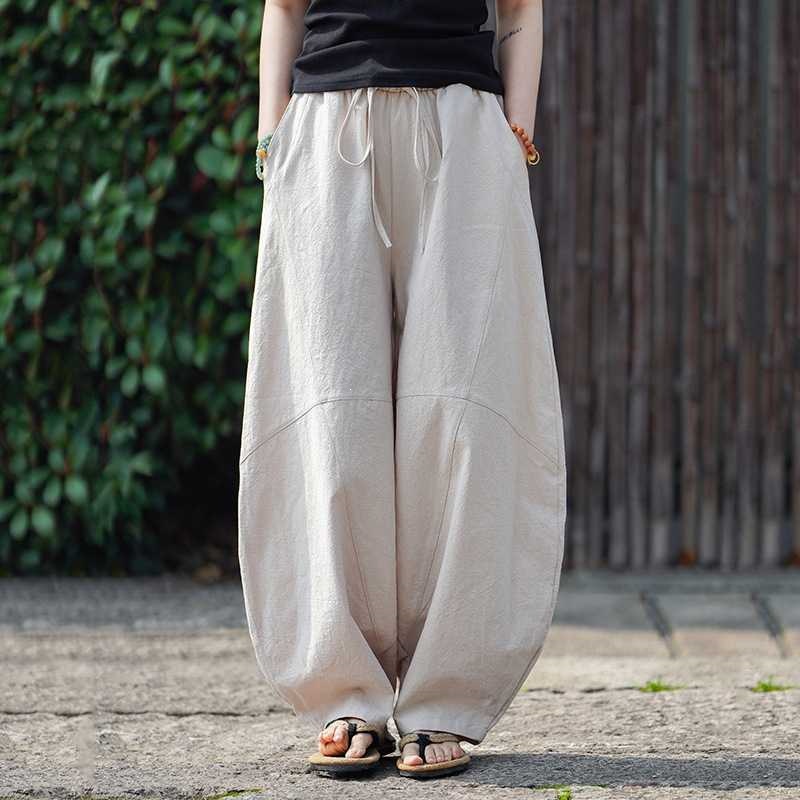 Men's Cotton Linen Harem Pants - Retro Track Pant review and price
