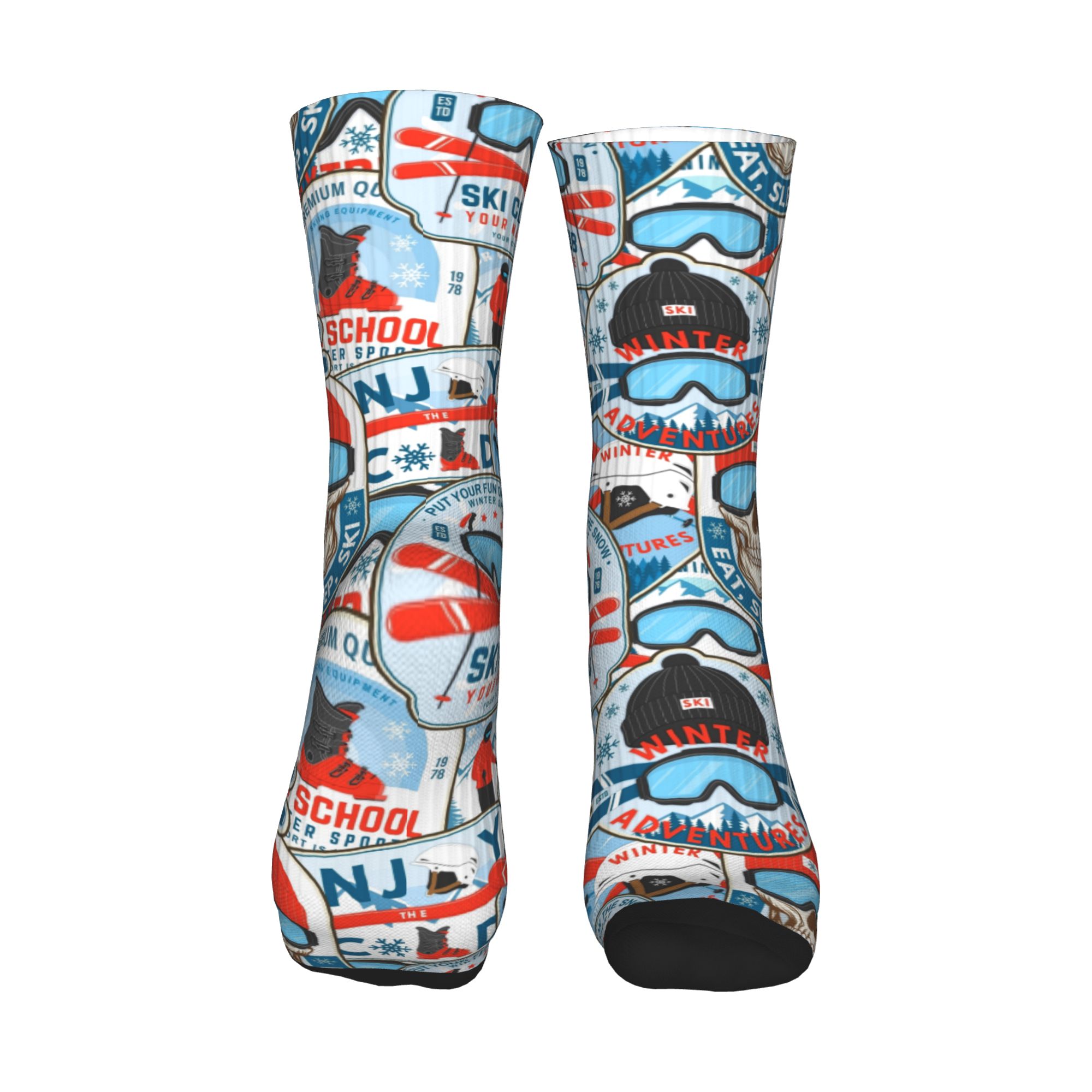 Vintage Red Blue Ski Club Seam - Vintage Fashion Dresses review and price