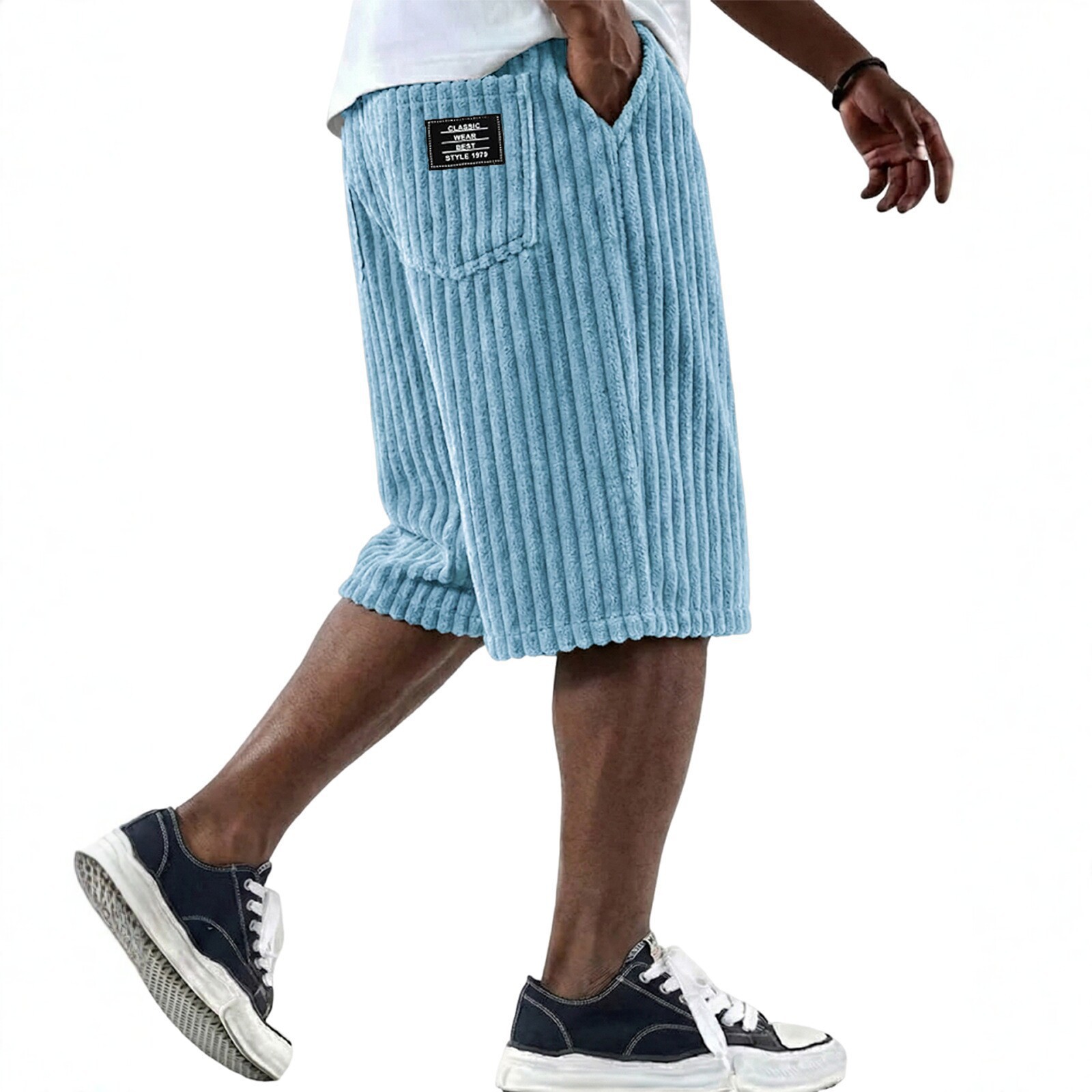 Summer New Men's Corduroy Shor - Retro Track Pant review and price
