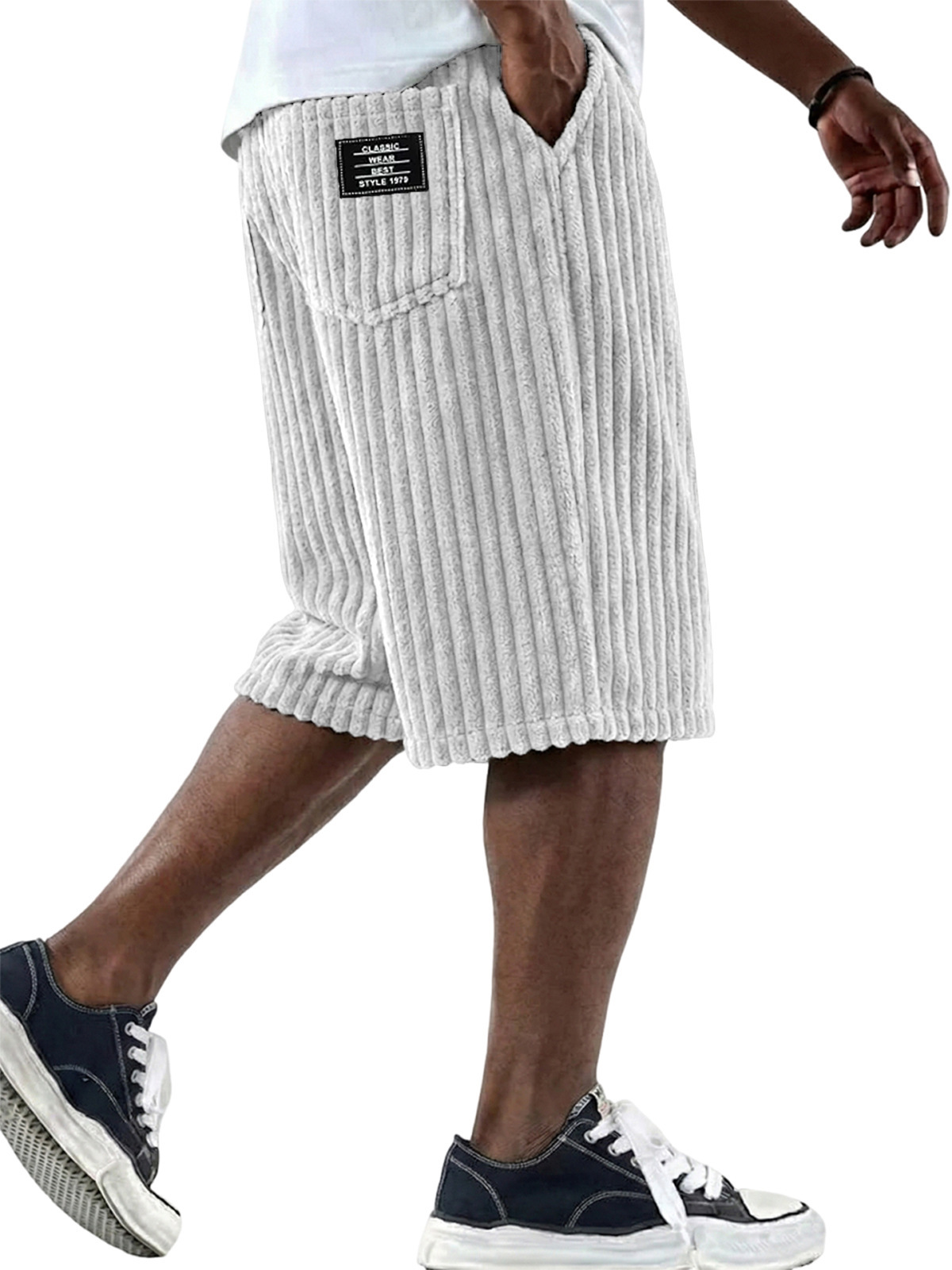 Summer New Men's Corduroy Shor - Retro Track Pant review and price