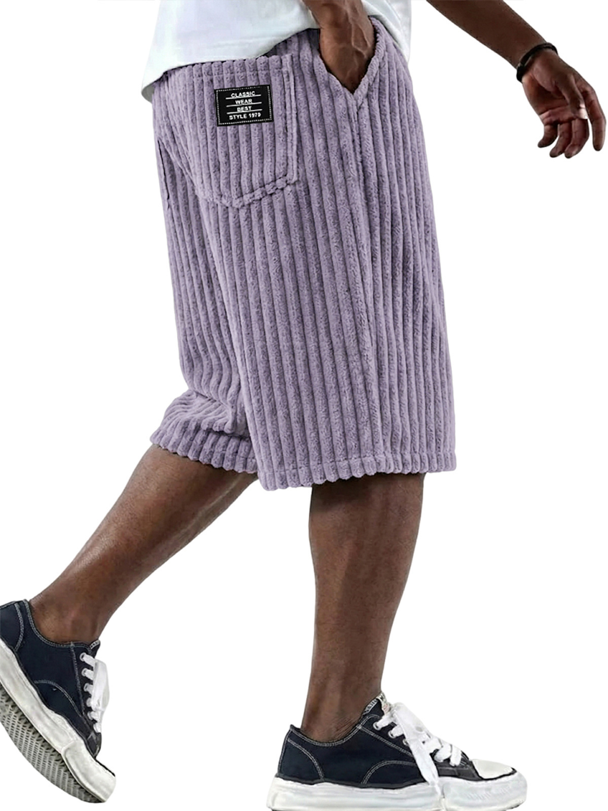 Summer New Men's Corduroy Shor - Retro Track Pant review and price