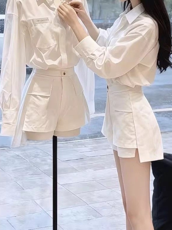 Fashionable White  Neck Shirt  - Retro Track Pant review and price