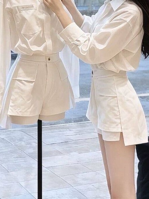 Fashionable White  Neck Shirt  - Retro Track Pant review and price