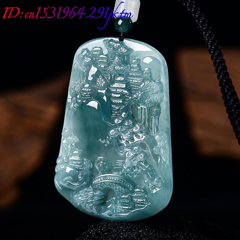 Natural Burmese Jadeite Scener - Vintage Fashion Luxury review and price