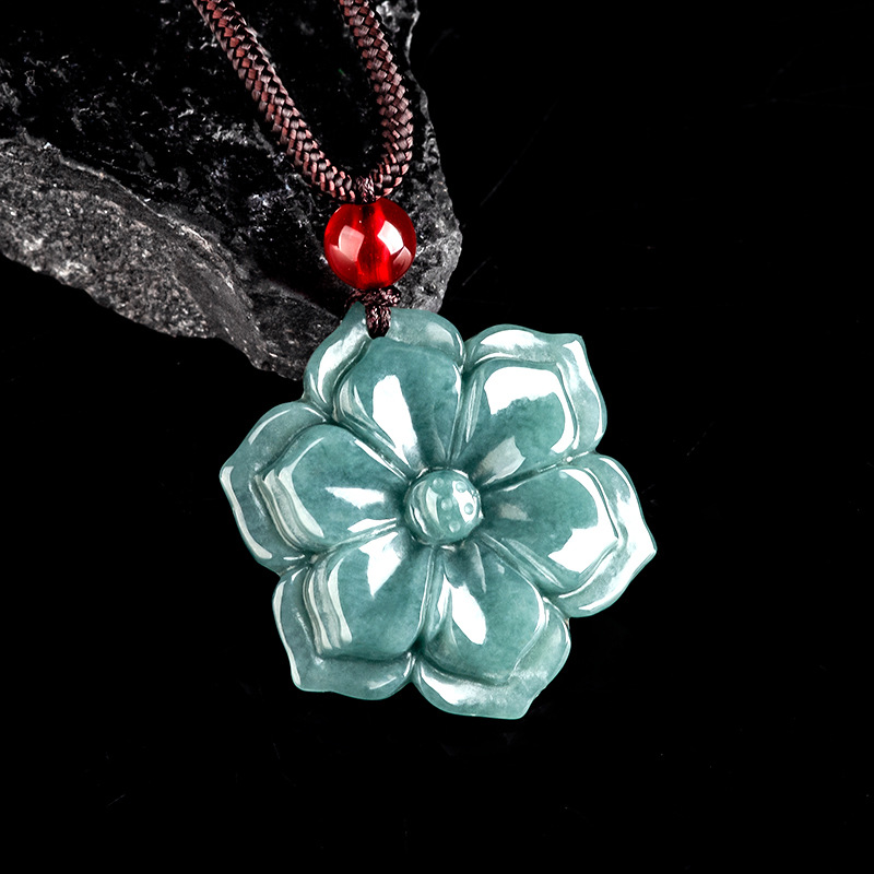 Burmese Jadeite Flower Pendant - Vintage Fashion Accessories review and price