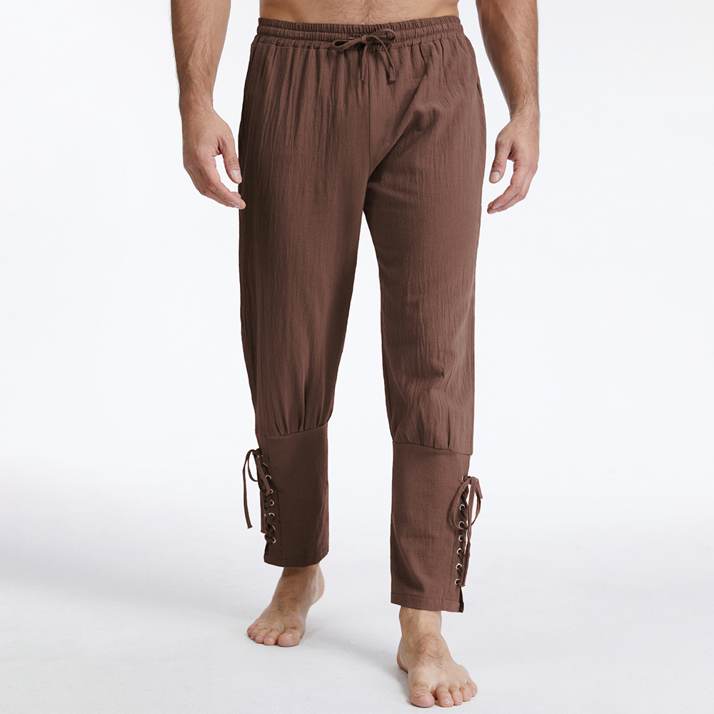 Men's Vintage Cotton Linen Sol - Retro Track Pant review and price