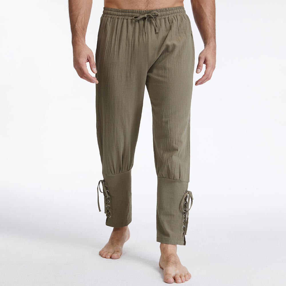 Men's Vintage Cotton Linen Sol - Retro Track Pant review and price