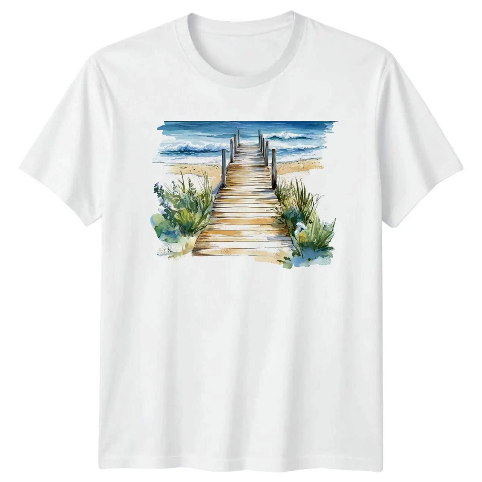 Aquarell Strand Ozean Küste He - Vintage Fashion Herren review and price