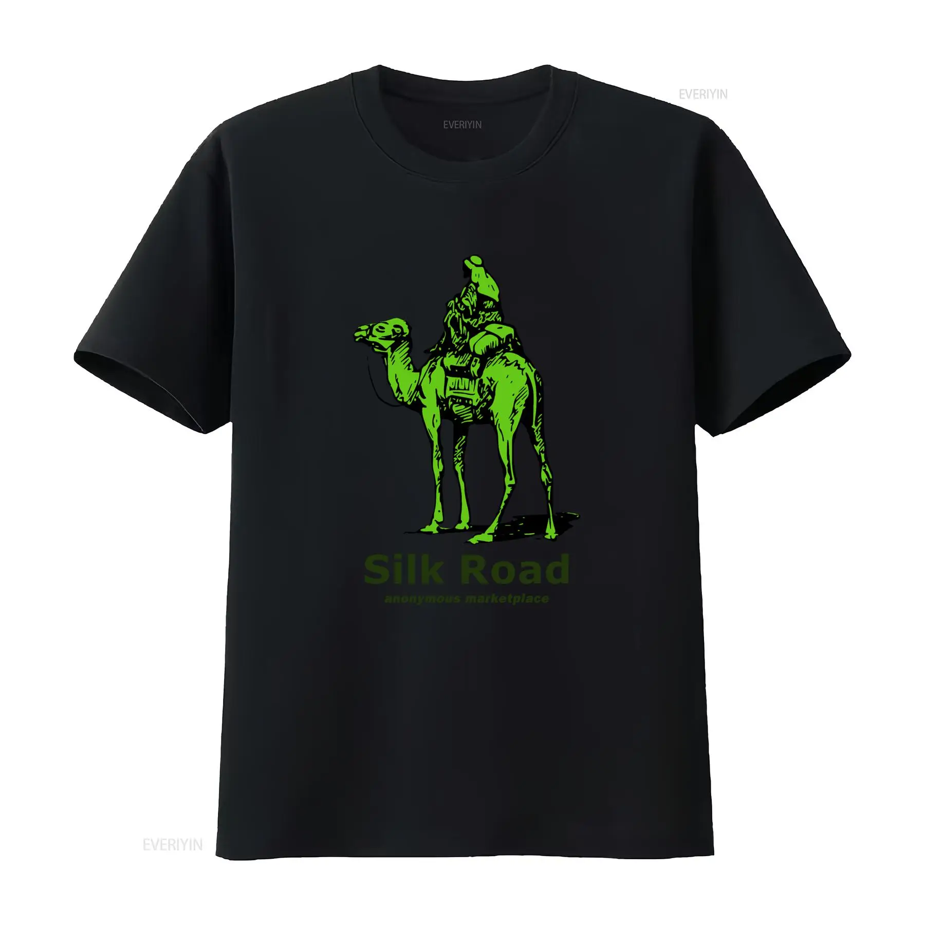 Silk Road T Shirt Retro Green  - Vintage Fashion Style Men review and price