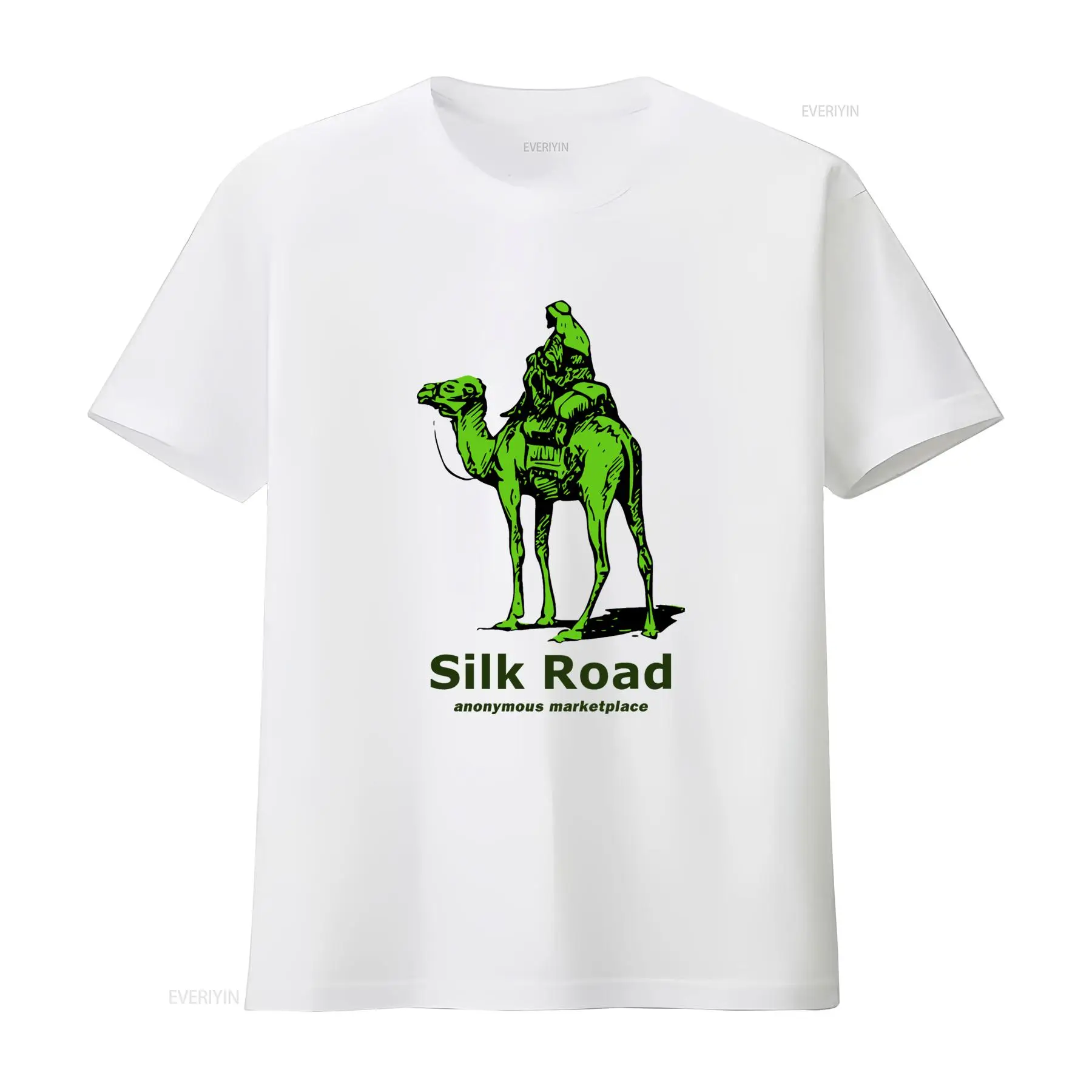 Silk Road T Shirt Retro Green  - Vintage Fashion Style Men review and price