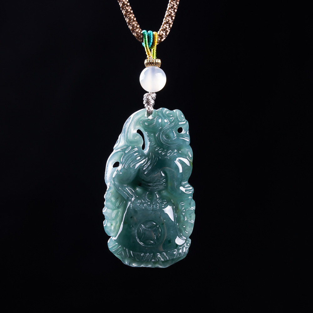 Burmese Jadeite Pixiu Pendant  - Vintage Fashion Accessories review and price