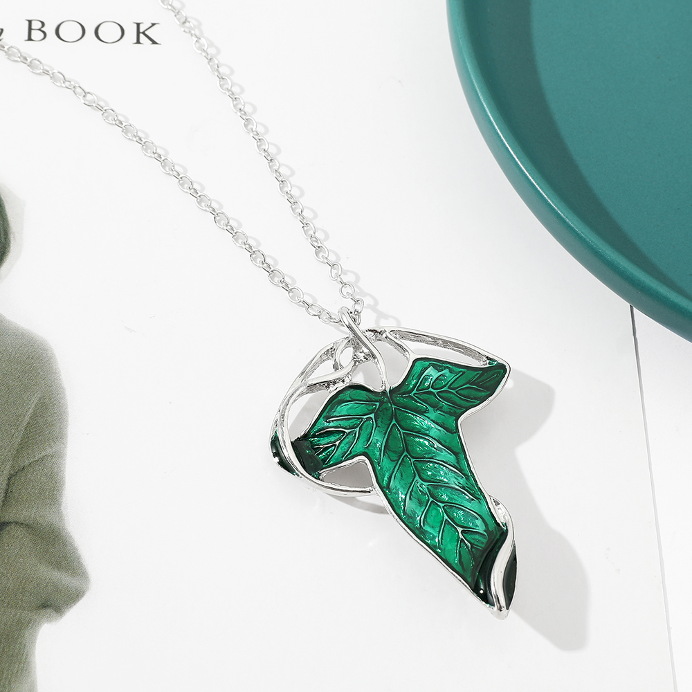 Vintage Green Leaf Pendant Nec - Vintage Fashion Nova review and price