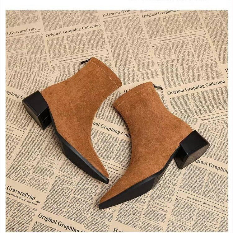 New Low Heel Women Mordern Ank - Vintage Fashion Dresses review and price