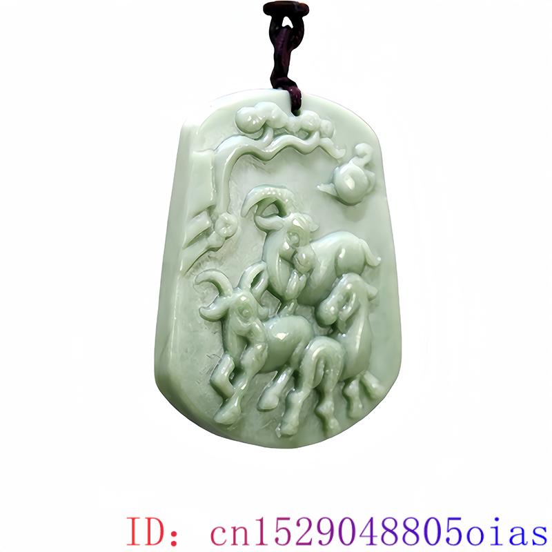 Green Natural Real Jade Sheep  - Vintage Fashion Accessories review and price