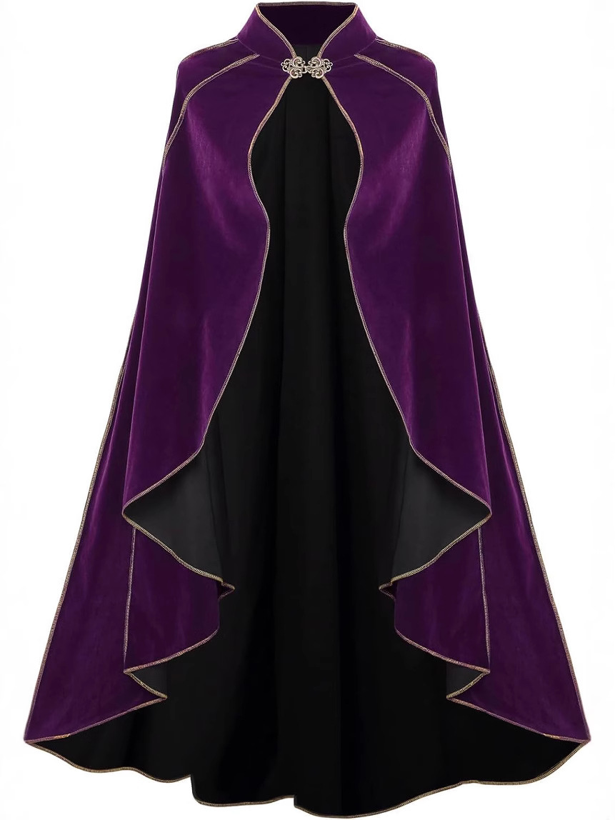 Gold Trimmed Medieval Plush Cl - Vintage Fashion Dresses review and price