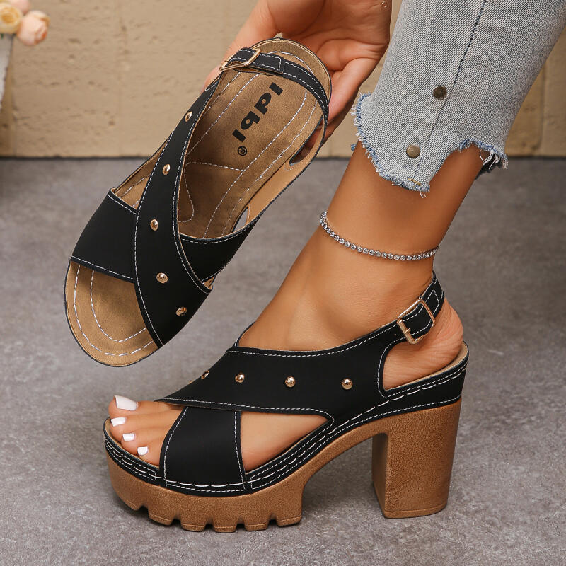 Vintage Super High Heel Cross  - Vintage Fashion Dresses review and price
