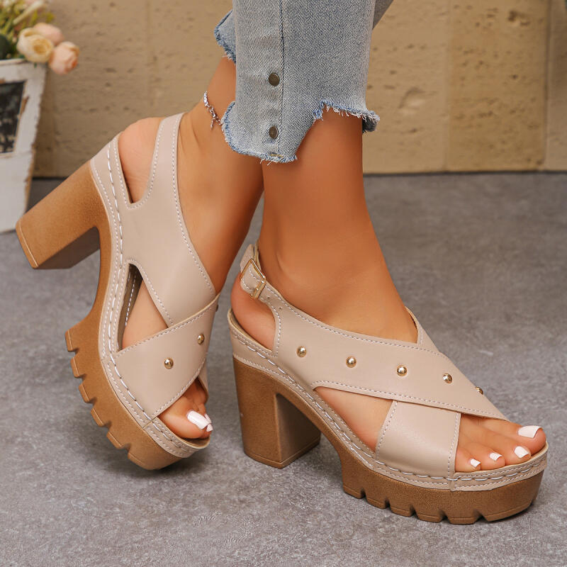 Vintage Super High Heel Cross  - Vintage Fashion Dresses review and price